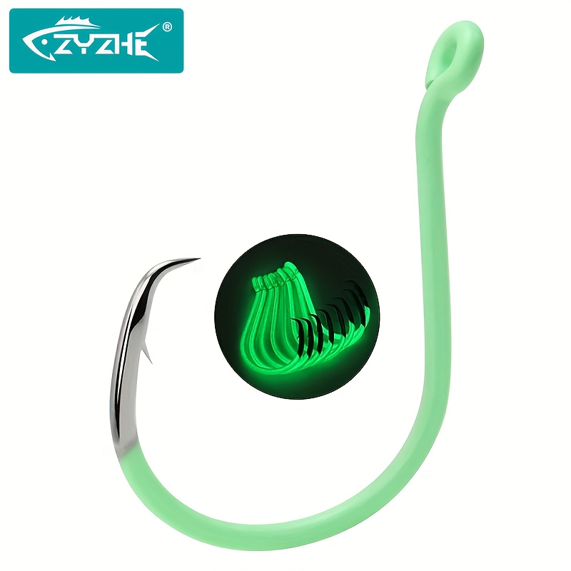 Fishing Hook Circle - ZYZHE 10 unidades/caja Anzuelos circulares luminosos