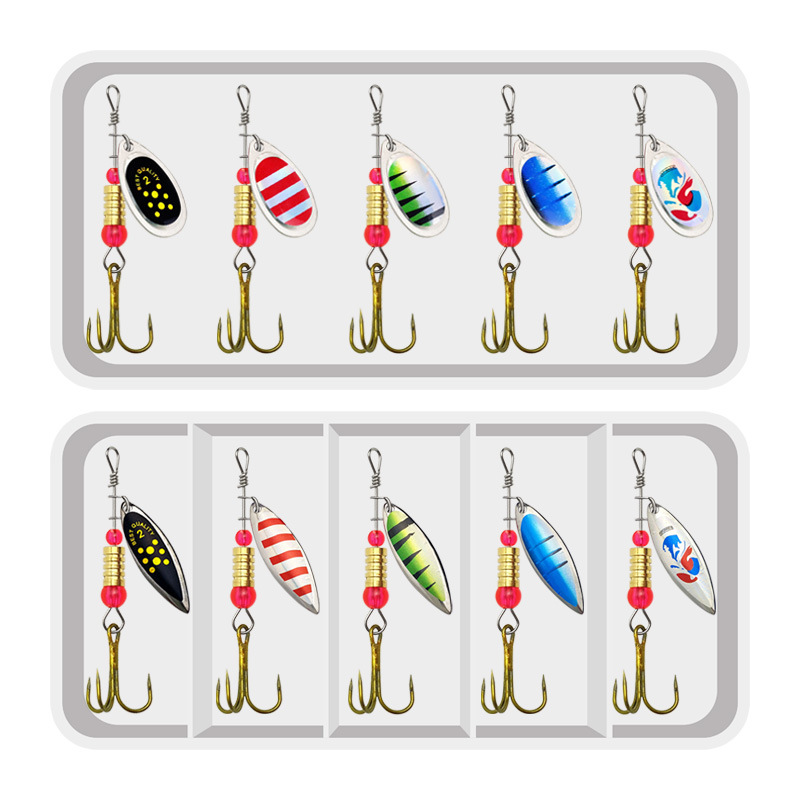 Fishing Hook Treble - Señuelo de pesca Spinner, cucharas giratorias,