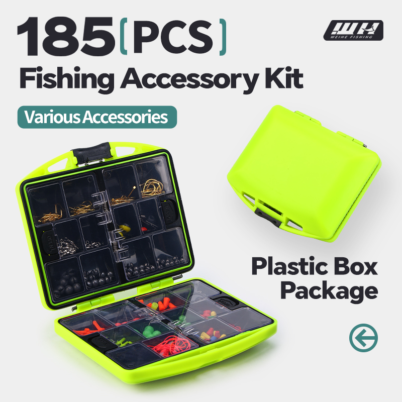 Fishing Hook Box - WEIHE - Juego de 185 Accesorios