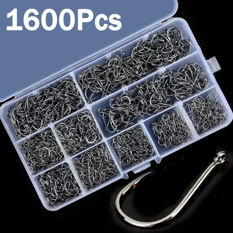 Fishing Hook Assortment - 50-1600 unids/caja anzuelos de pesca de