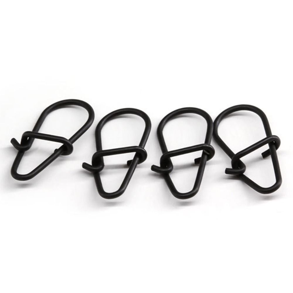 100 unids/lote negro mate Snap - Fishing Hook Box reseña y precio