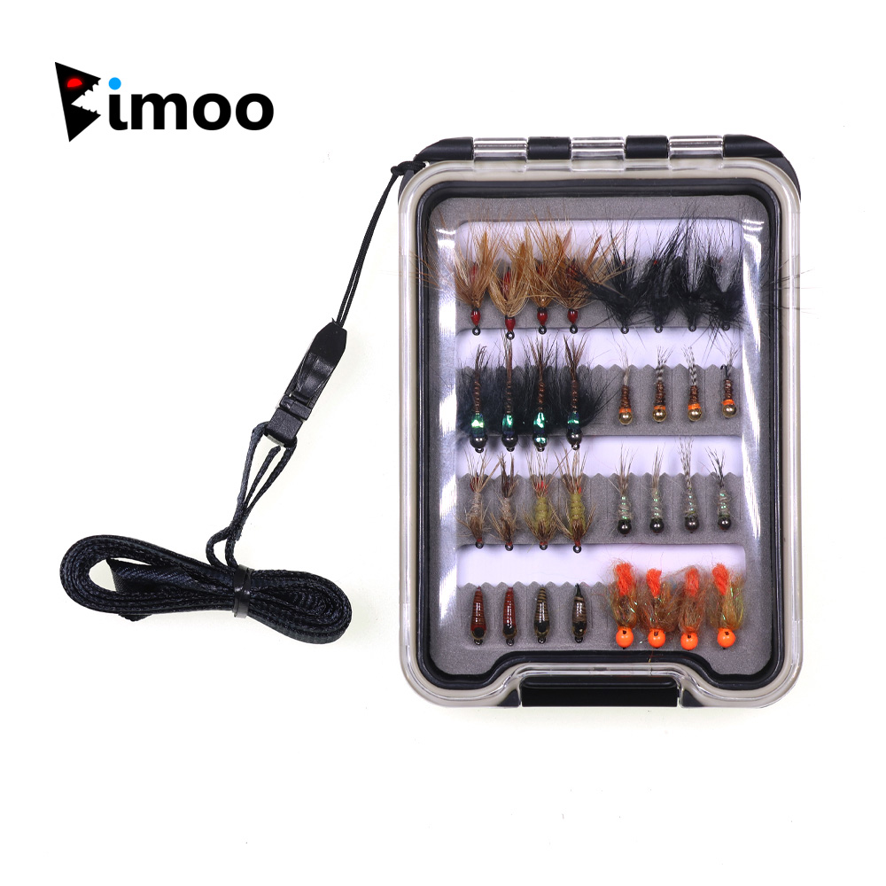 Kit de 32 Moscas Nymph para Pe - Fishing Hook Barbless reseña y precio