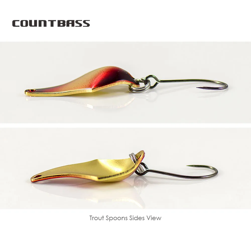 COUNTBASS 5/64oz 2g cuchara de - Fishing Hook Barbless reseña y precio