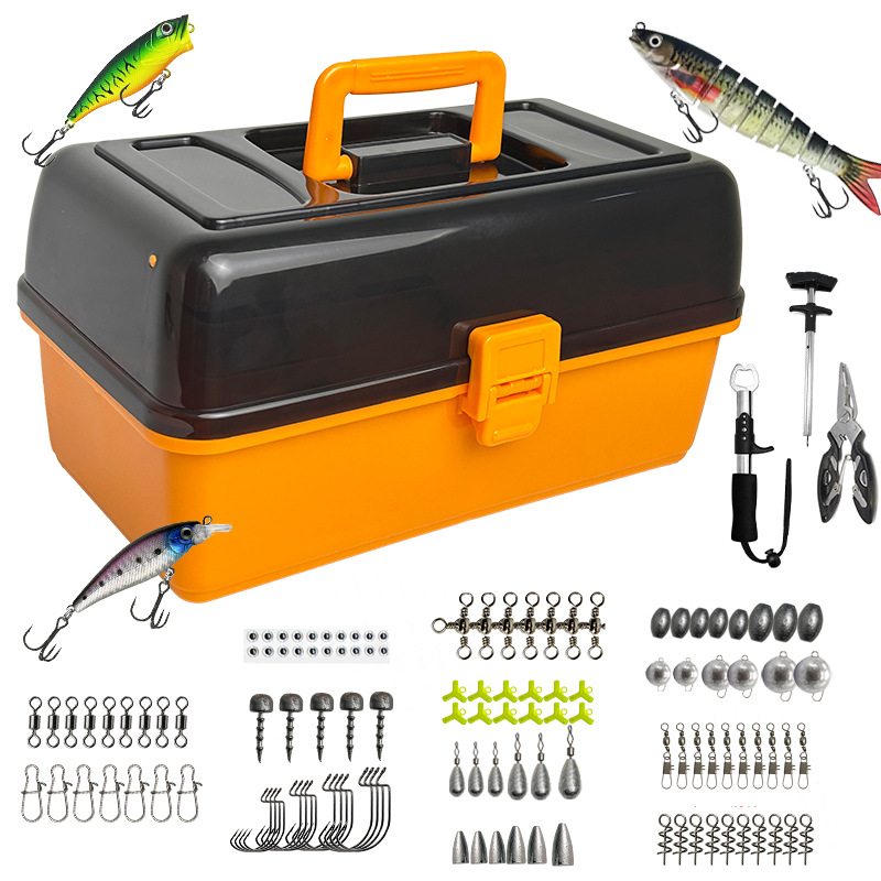 Caja de aparejos naranja con j - Fishing Hook Box reseña y precio