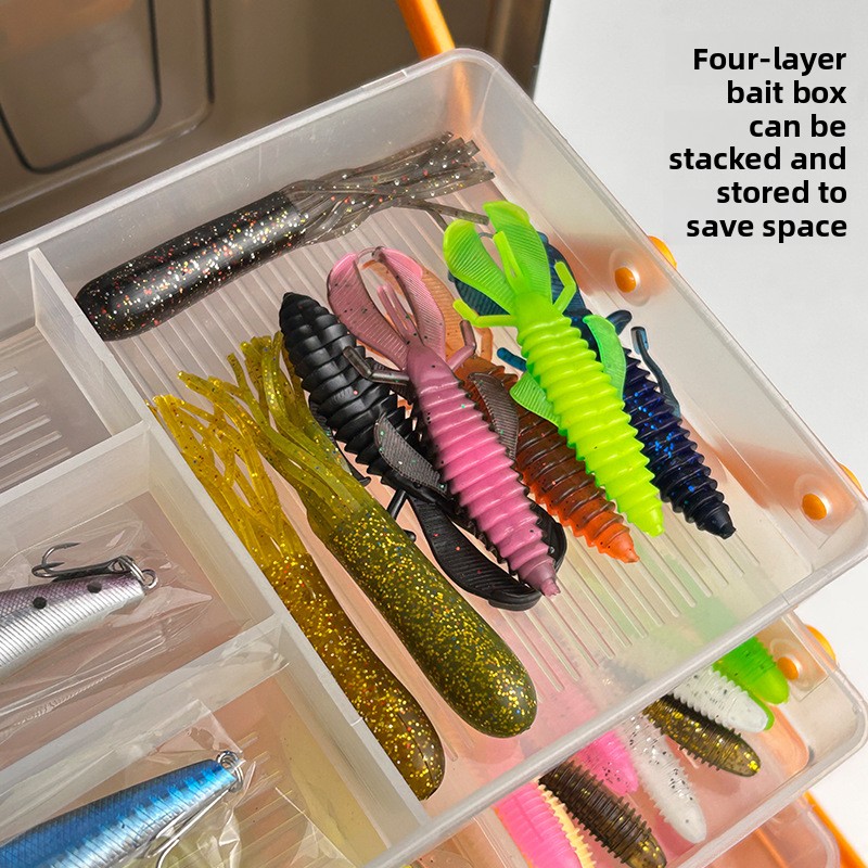Caja de aparejos naranja con j - Fishing Hook Box reseña y precio