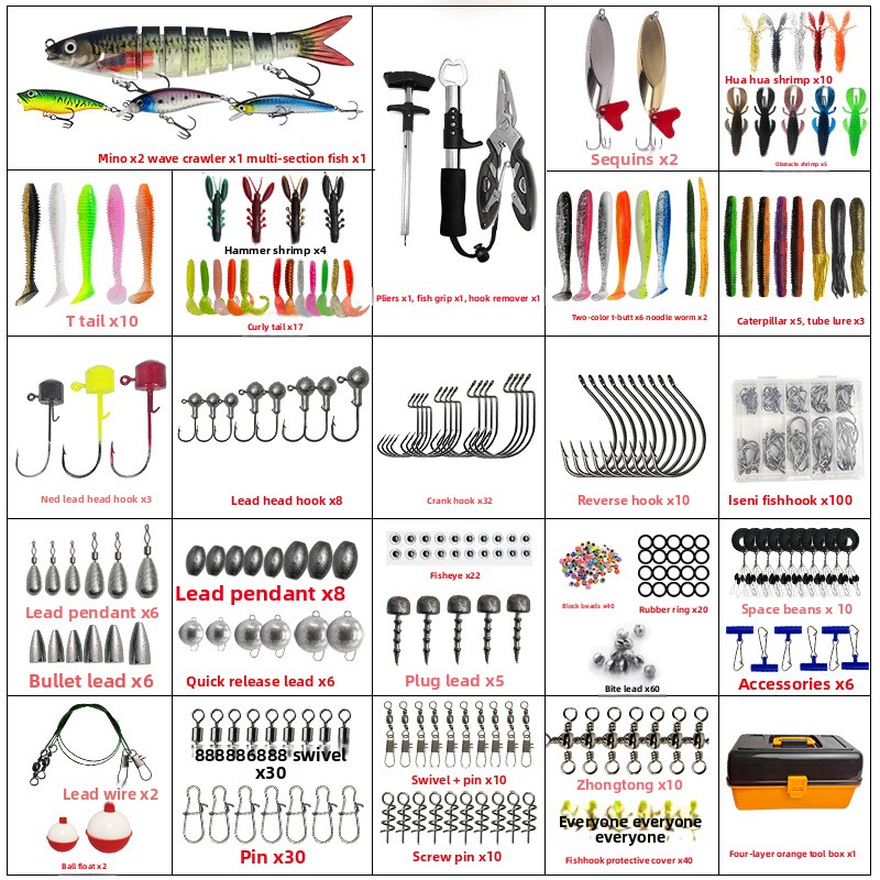 Caja de aparejos naranja con j - Fishing Hook Box reseña y precio