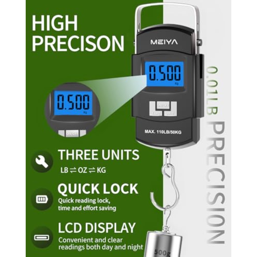 Báscula Digital para Pesca Fis - Fishing Hook Stainless Steel reseña y precio