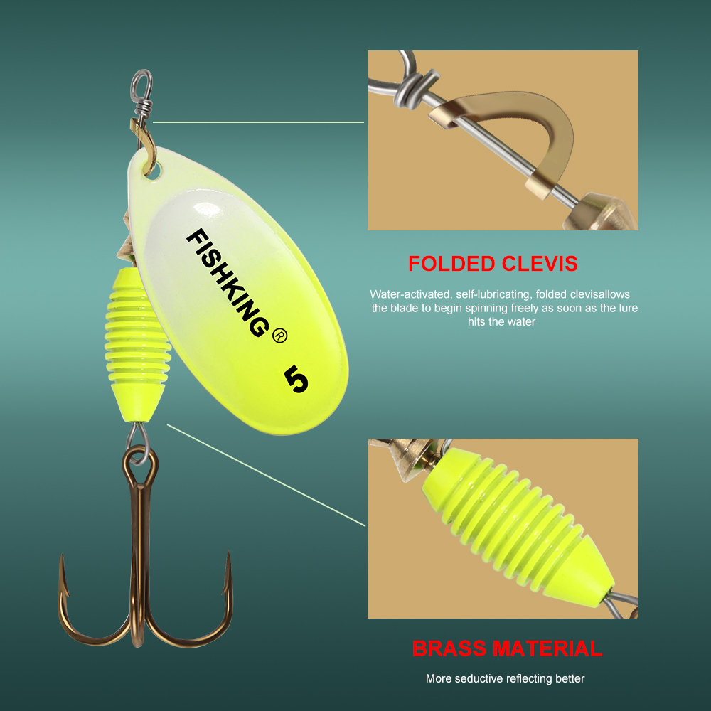 Señuelo de pesca metálico, 4g, - Fishing Hook Treble reseña y precio