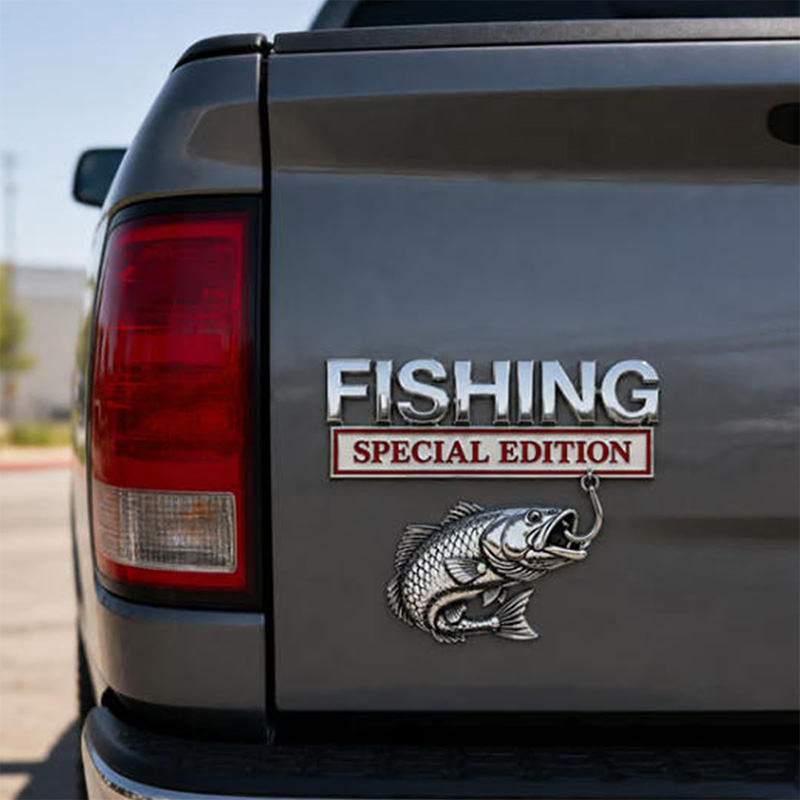 Emblema Metálico Cromado para  - Fishing Hook reseña y precio