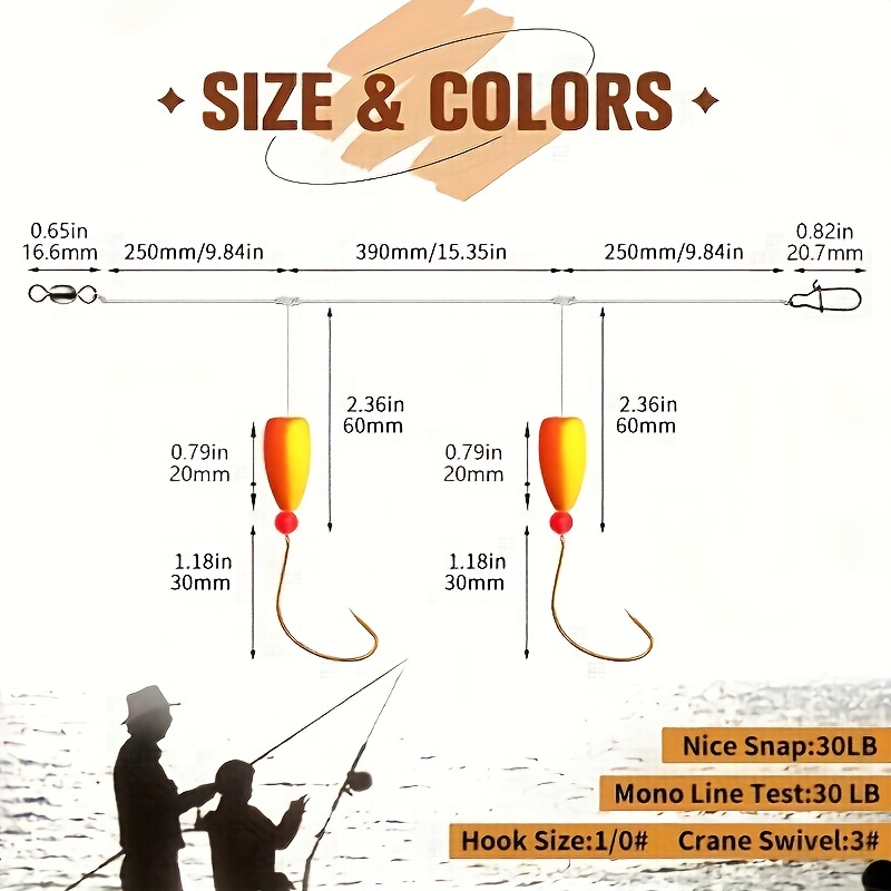 3 uds. Aparejos de Pompano, ap - Fishing Hook Circle reseña y precio