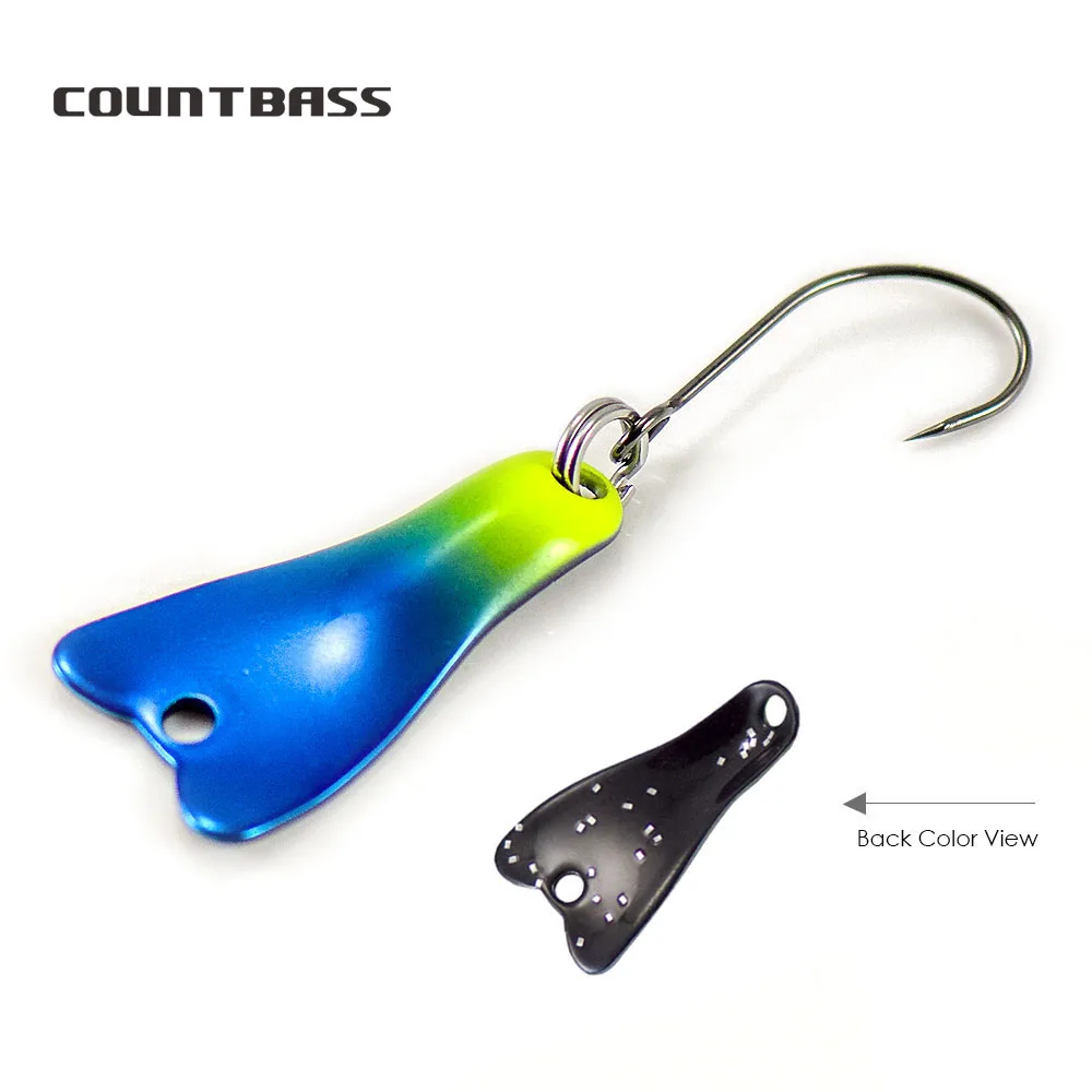 COUNTBASS 5/64oz 2g cuchara de - Fishing Hook Barbless reseña y precio