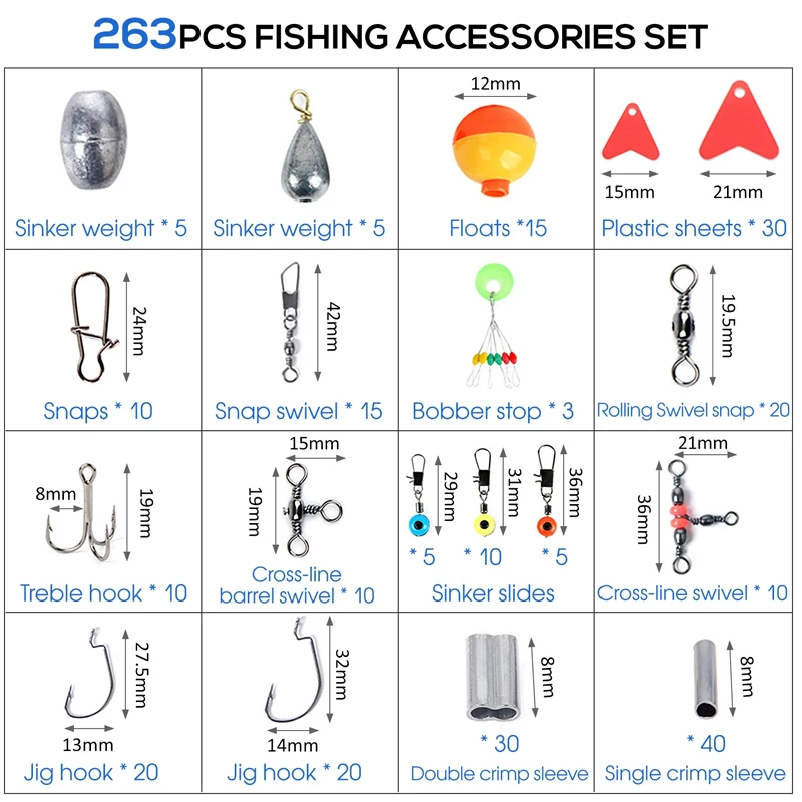 Juego de accesorios de pesca a - Fishing Hook Box reseña y precio