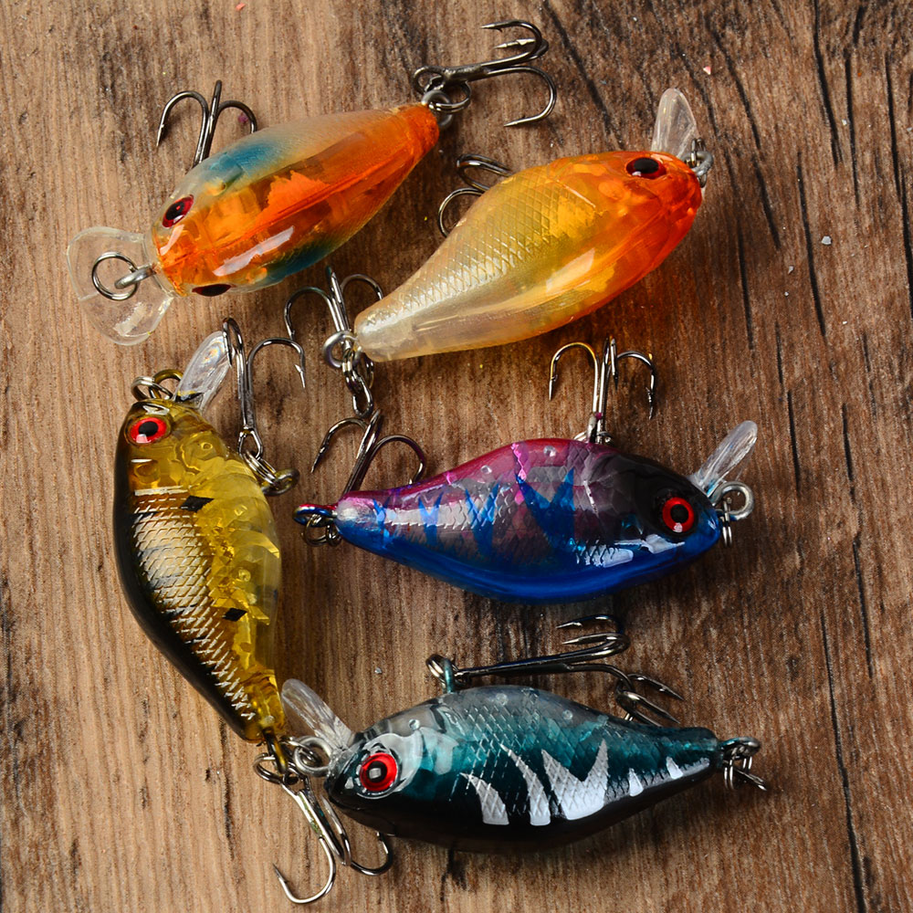 5 uds Crankbaits flotantes ceb - Fishing Hook Treble reseña y precio