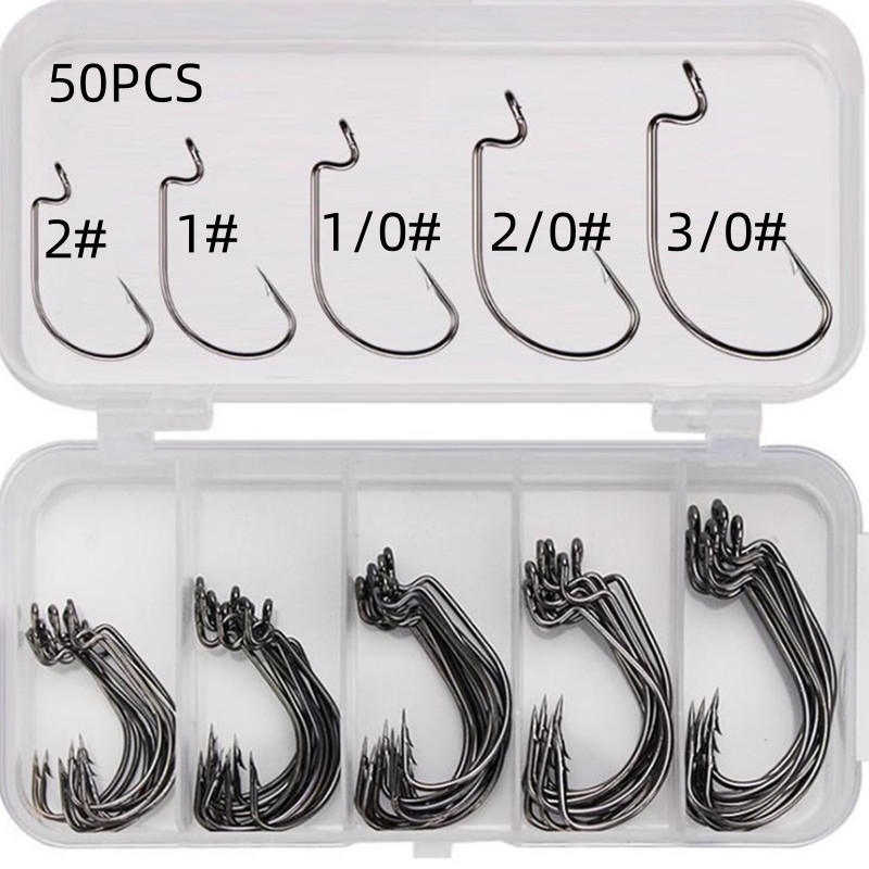 50 Piezas/Caja de Anzuelos de  - Fishing Hook Box reseña y precio