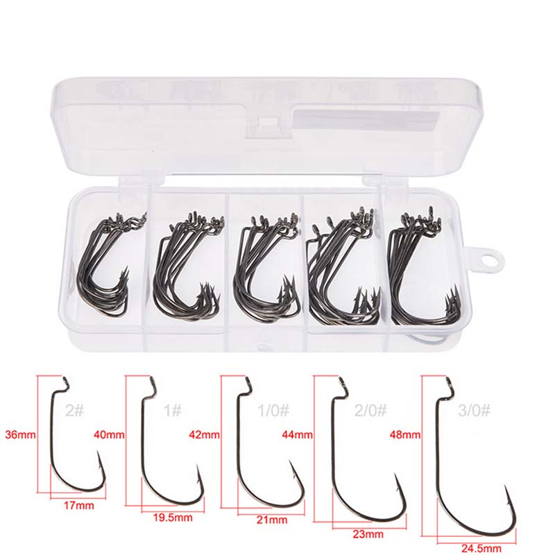 50 Piezas/Caja de Anzuelos de  - Fishing Hook Box reseña y precio