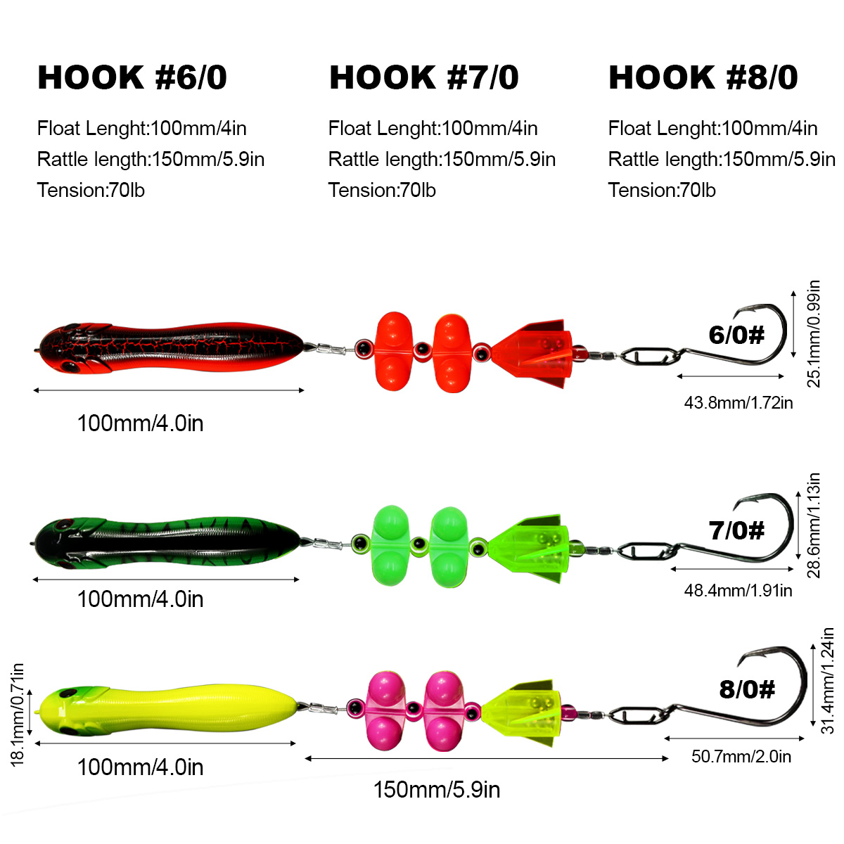 Aparejos de Pesca de Bagre ZYZ - Fishing Hook Circle reseña y precio