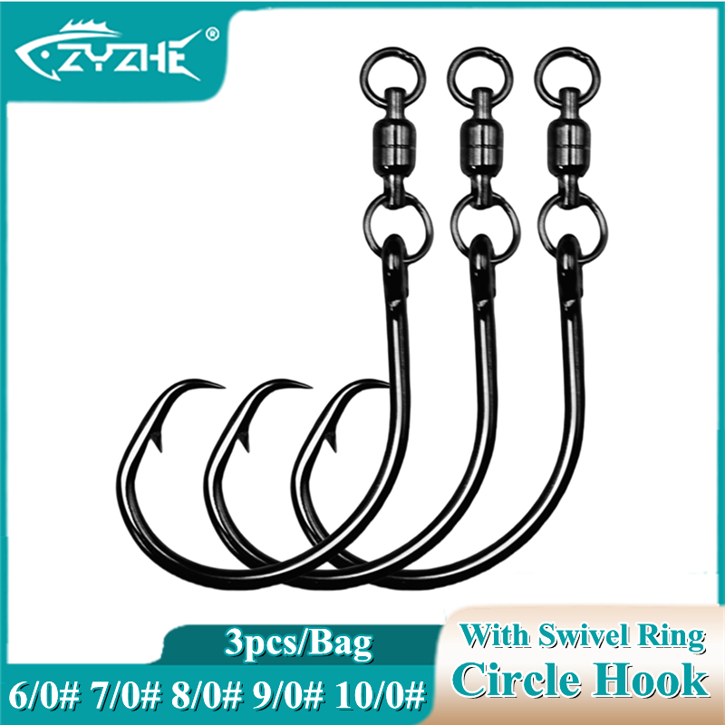 ZYZHE 3/6/9 piezas Anzuelos Ci - Fishing Hook Circle reseña y precio