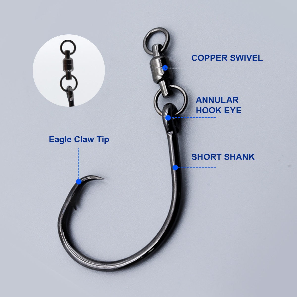 ZYZHE 3/6/9 piezas Anzuelos Ci - Fishing Hook Circle reseña y precio