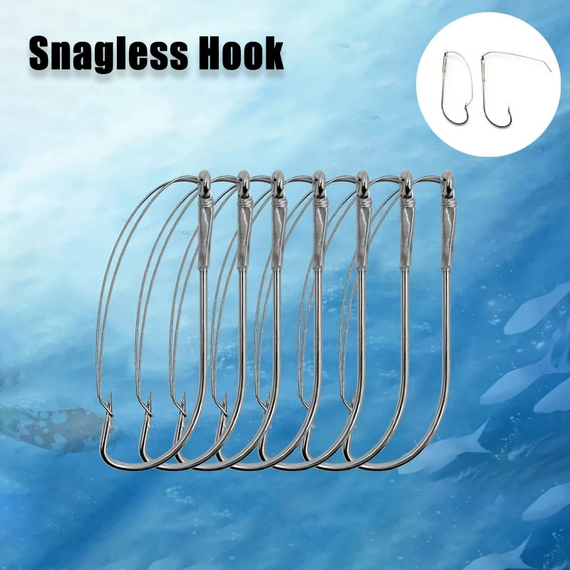 Anzuelos de gusano compensados - Fishing Hook Weedless reseña y precio