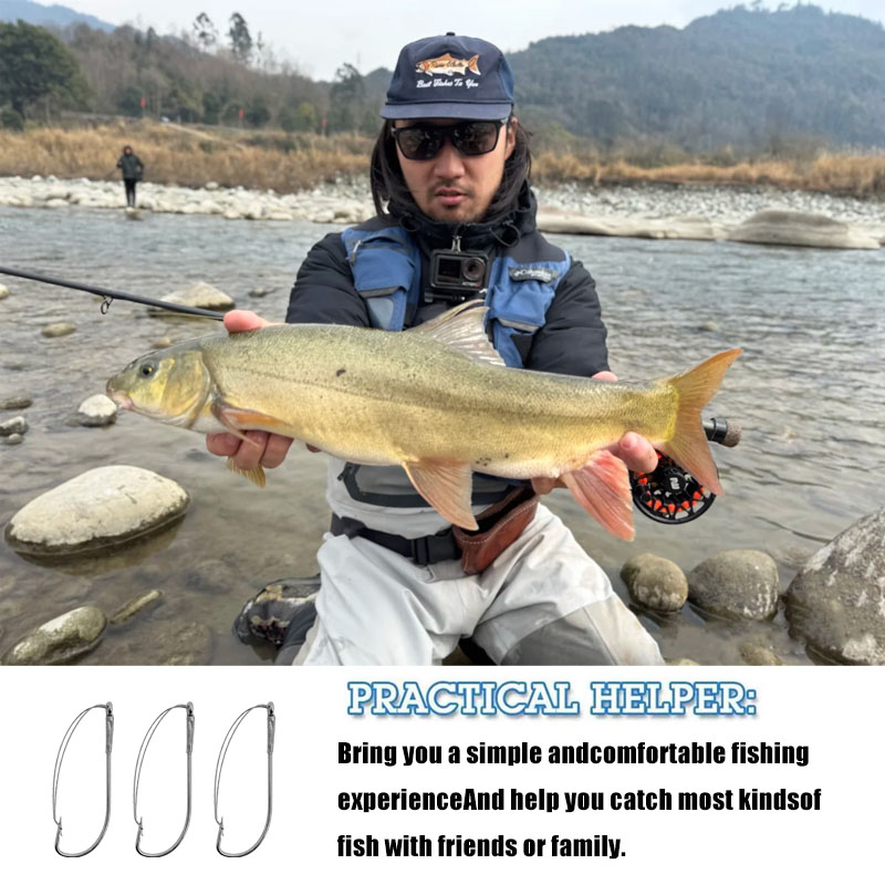Anzuelos de gusano compensados - Fishing Hook Weedless reseña y precio