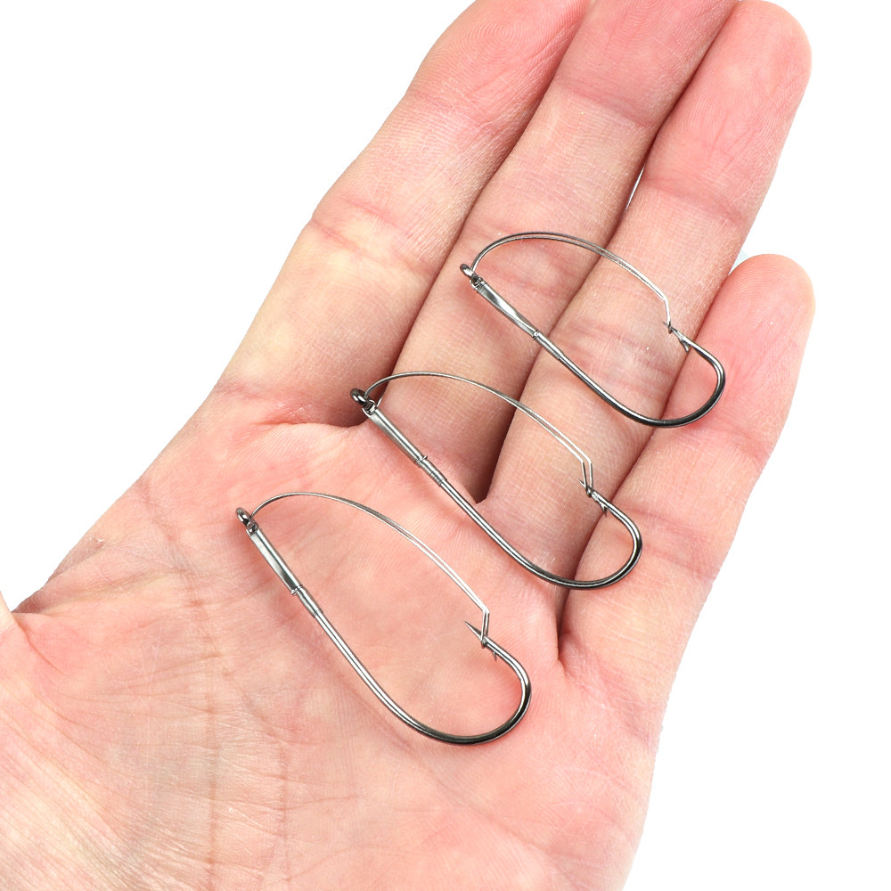 10 unids/caja de anzuelos de p - Fishing Hook Weedless reseña y precio