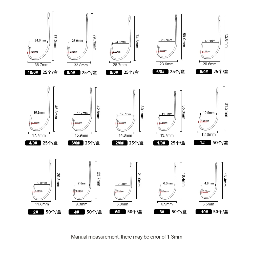 Anzuelos de pesca FTK 1-10 # 5 - Fishing Hook Offset reseña y precio