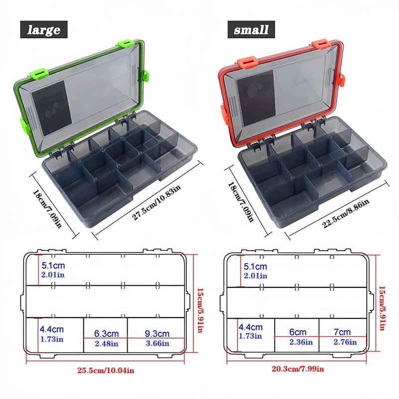 Caja de aparejos de pesca de g - Fishing Hook Size reseña y precio